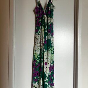 FREE PEOPLE Floral Maxi Dress V-neck Maxi Dress